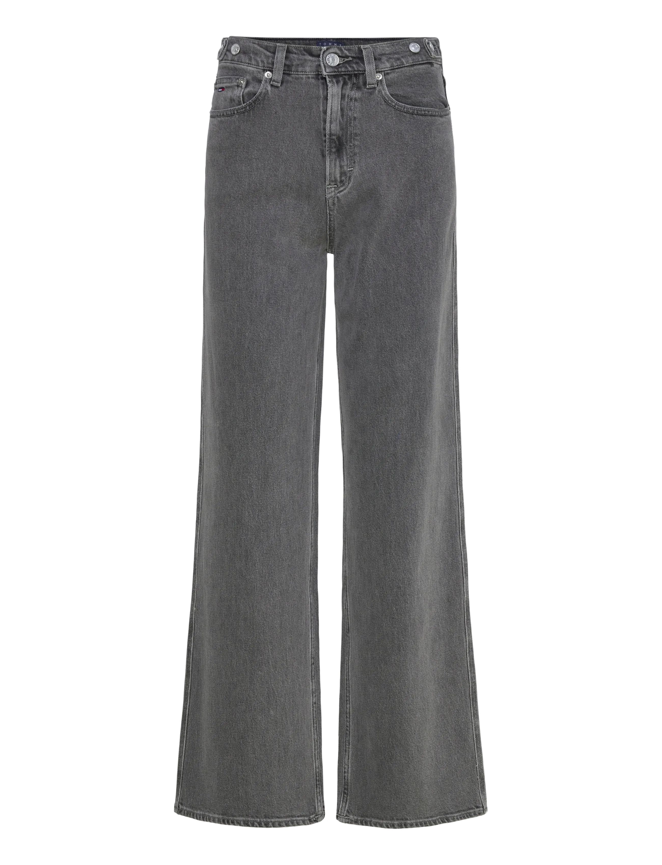 Tommy Jeans CLAIRE HR WD TAB CI4171 - Tøj - DENIM GREY / grey