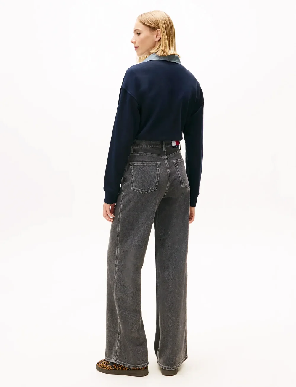 Tommy Jeans - CLAIRE HR WD TAB CI4171 - brede jeans - denim grey - 3