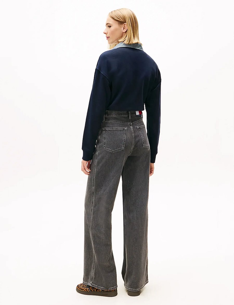 Tommy Jeans - CLAIRE HR WD TAB CI4171 - laiad teksad - denim grey - 3