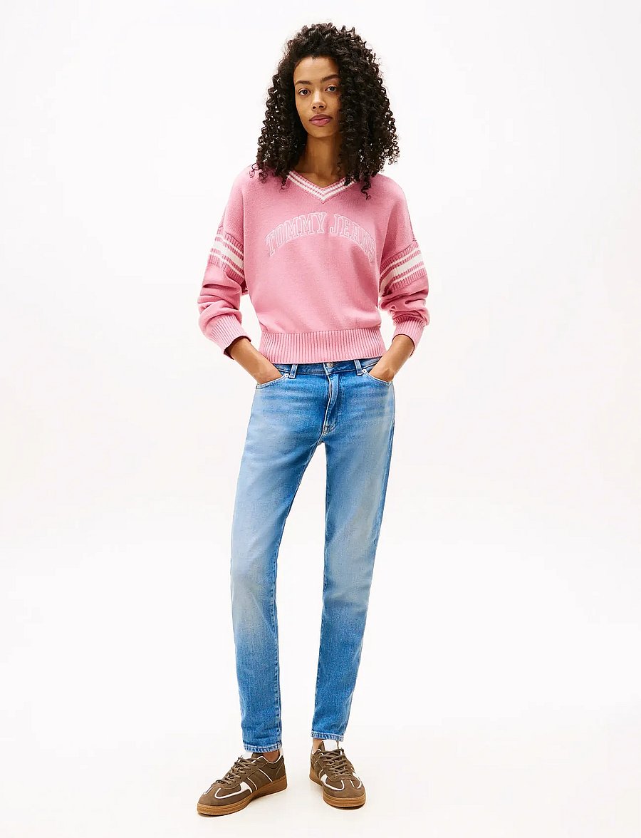 Tommy Jeans - LUCY MR SLIM DI5133 - skinny-gallabuxur - denim medium - 0