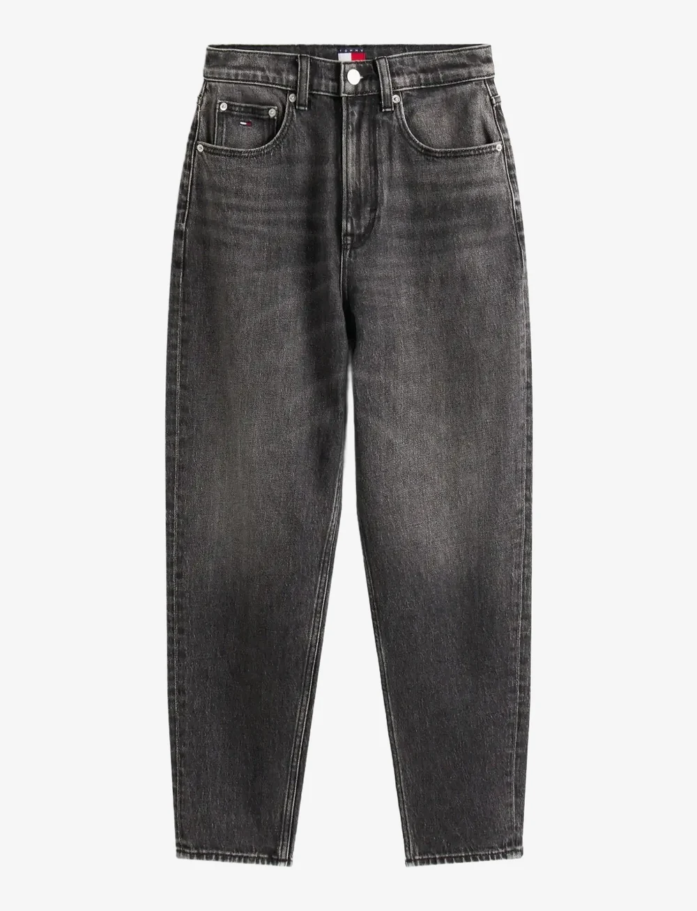 Tommy Jeans - MOM JEAN UH TPR BI0187 - tapered jeans - denim black - 1