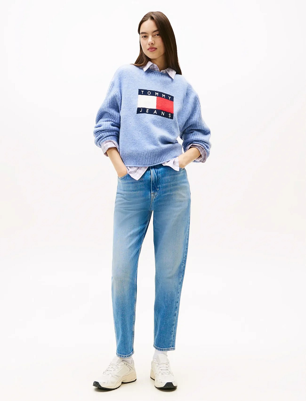 MOM JEAN UH TPR DI5133 - DENIM MEDIUM