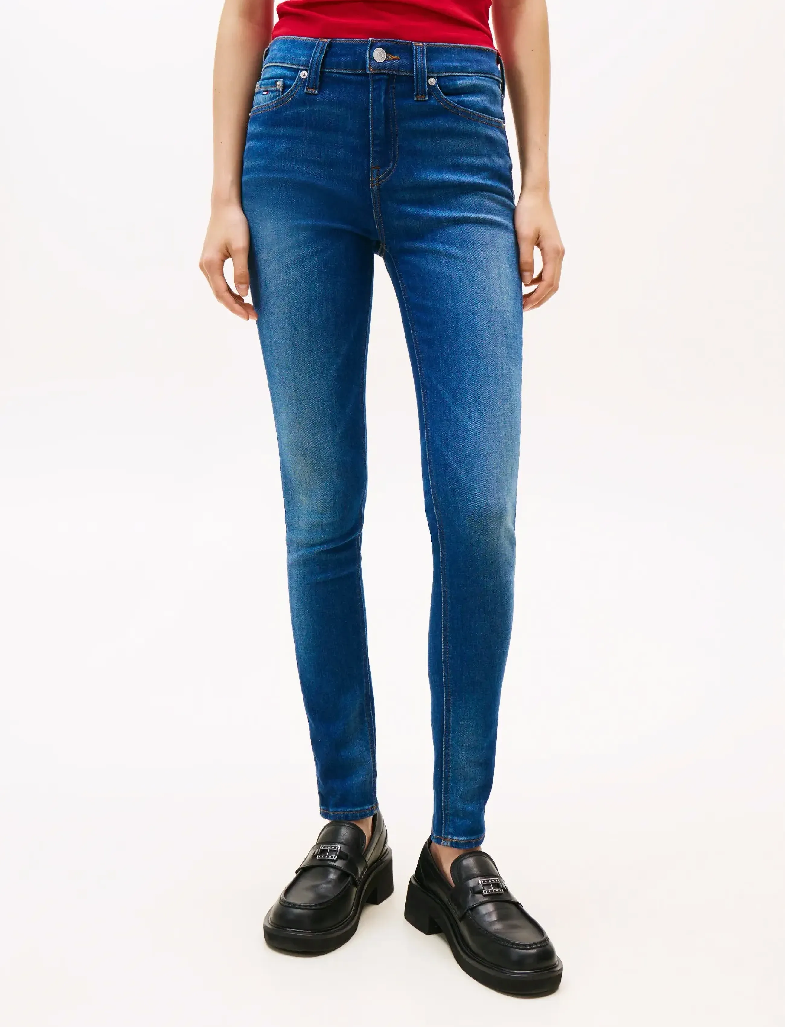 Tommy Jeans - NORA MD SKN DI1237 - liibuvad teksad - denim medium - 4