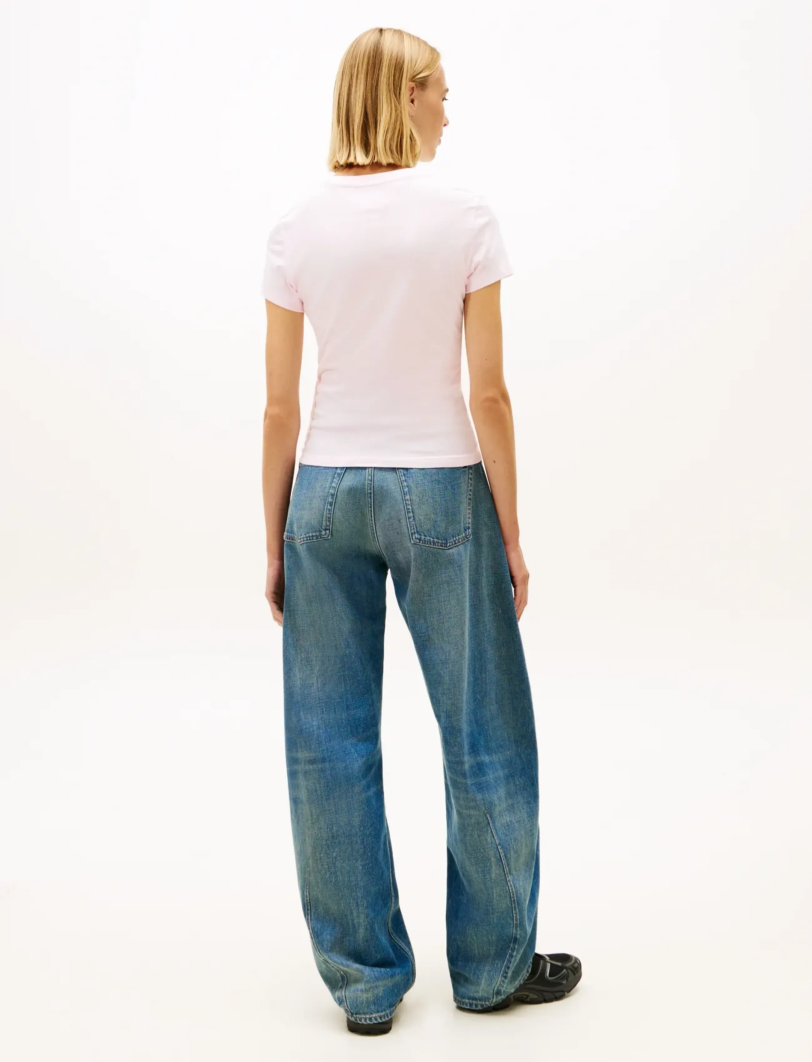 Tommy Jeans - TJW SLIM MULTI LINEAR SS TEE - madalaimad hinnad - light pink - 3