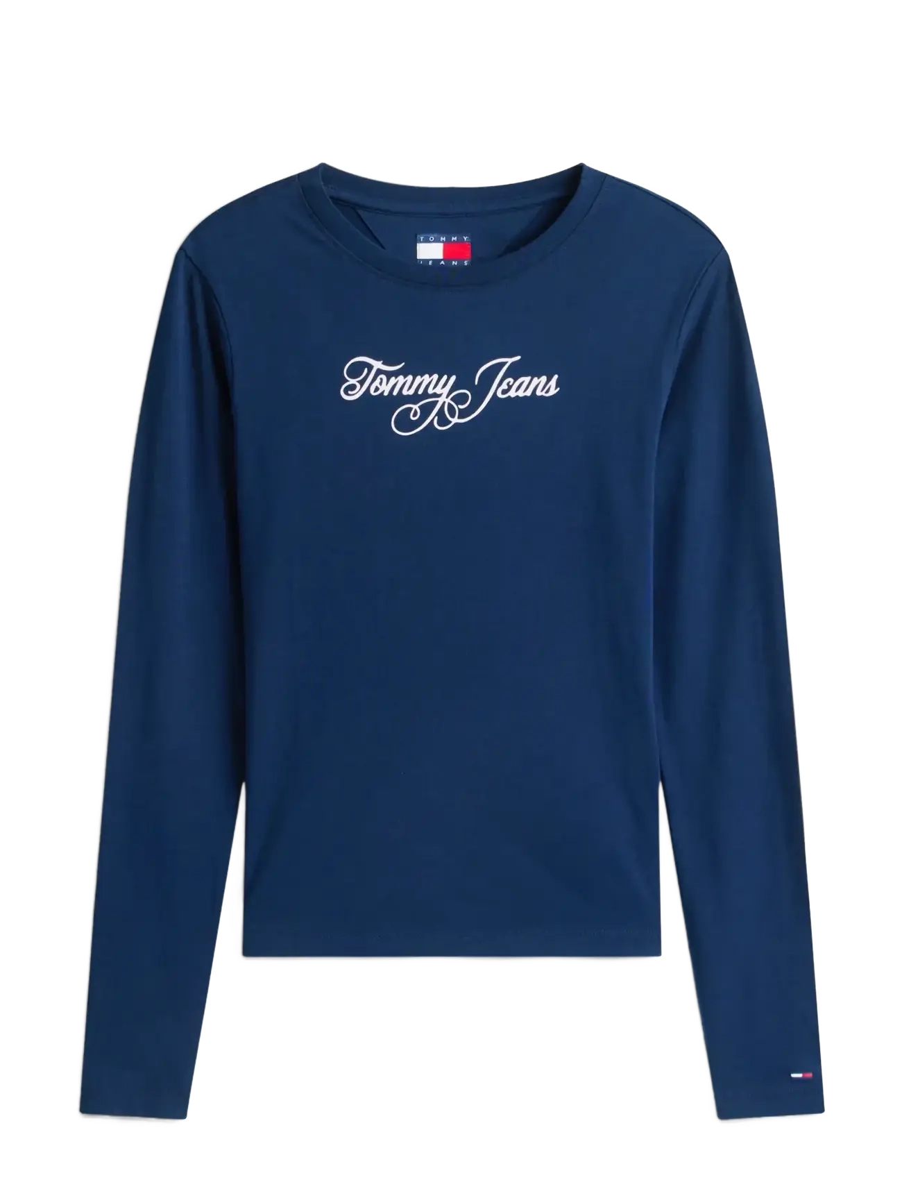 Tommy Jeans TJW SLIM ESSENTIAL LOGO 1 LS TEE - Transitional Layering - DARK NIGHT NAVY / navy