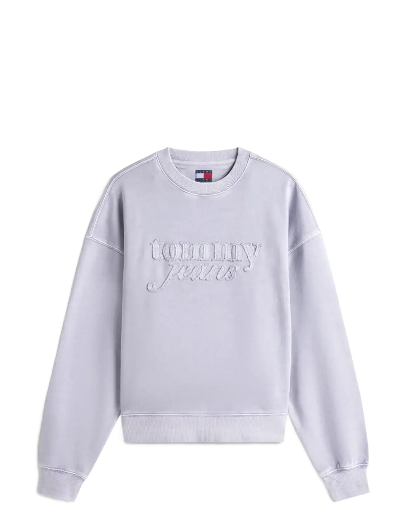 Tommy Jeans TJW BXY GMD SCRIPT CREW - Sweatshirts - PERIWINKLE DUSK / grey