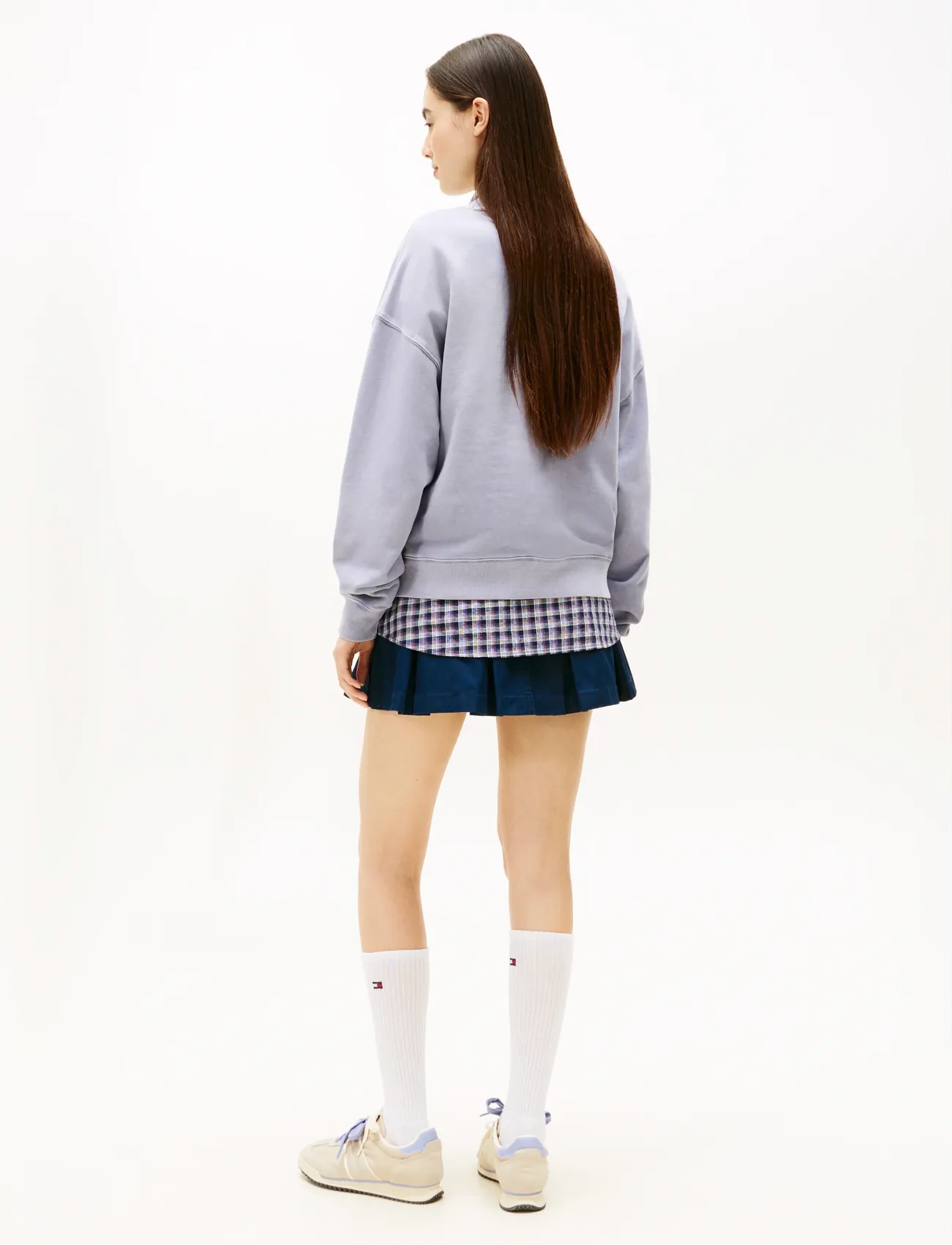 Tommy Jeans - TJW BXY GMD SCRIPT CREW - alltags-style - periwinkle dusk - 3