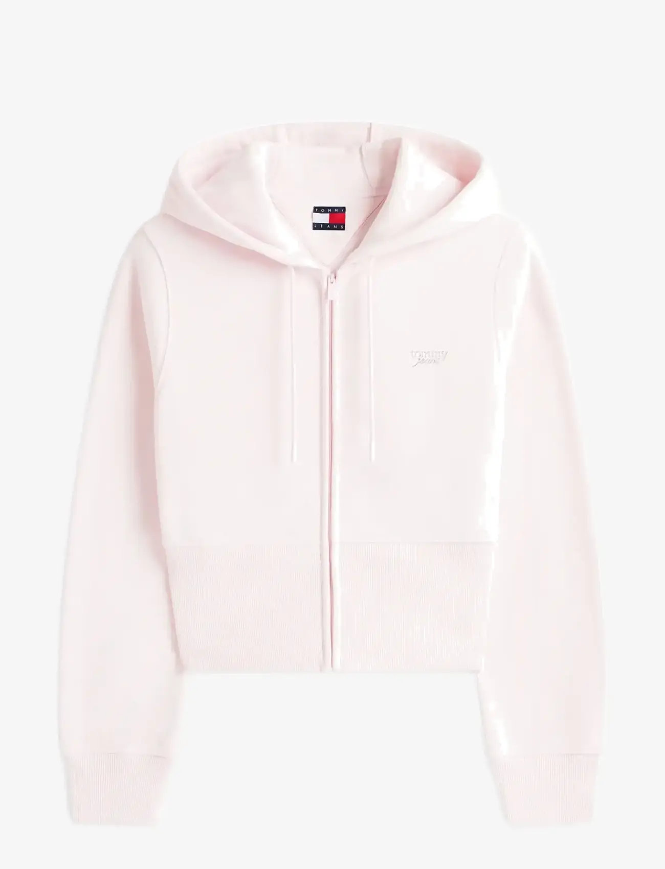 Tommy Jeans - TJW REG SILVER SCRIPT ZIP THRU - hættetrøjer - light pink - 1