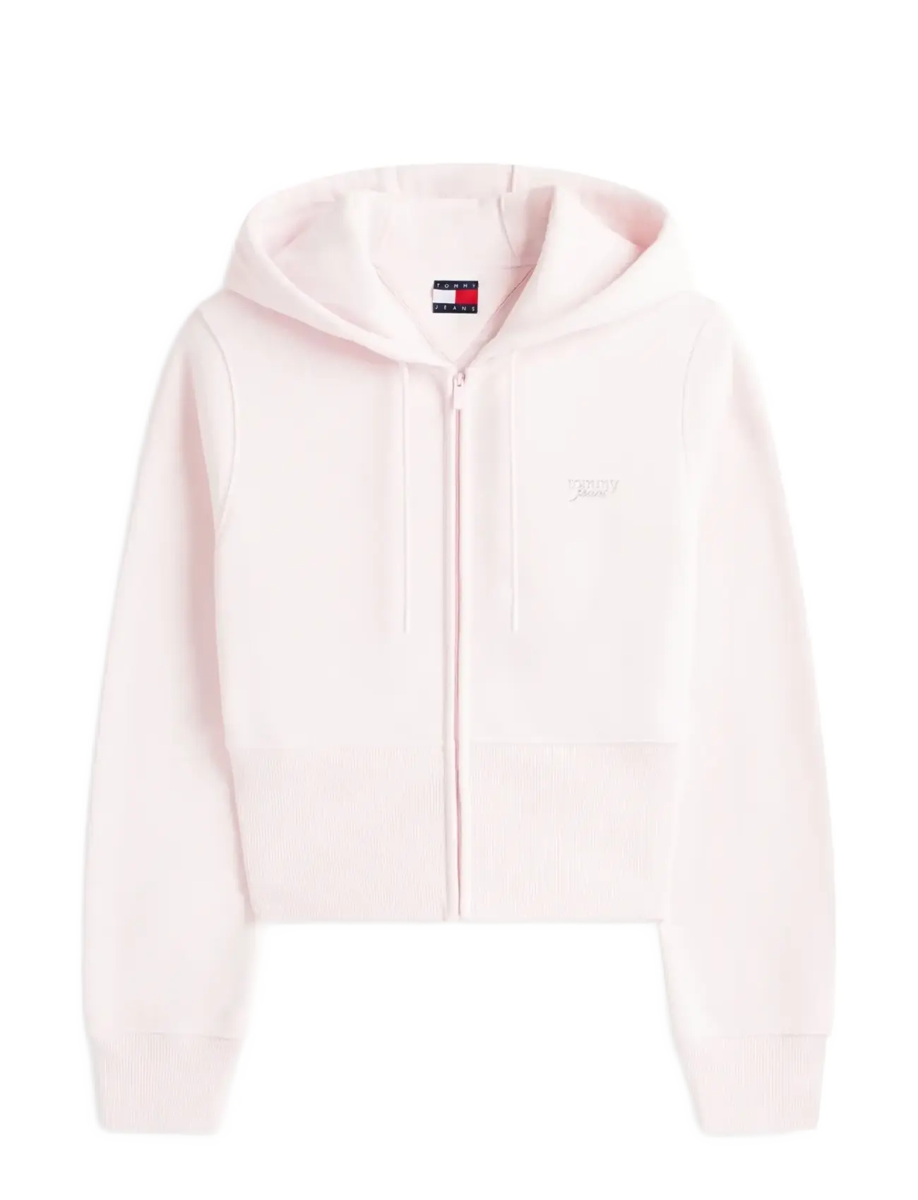 TJW REG SILVER SCRIPT ZIP THRU - LIGHT PINK