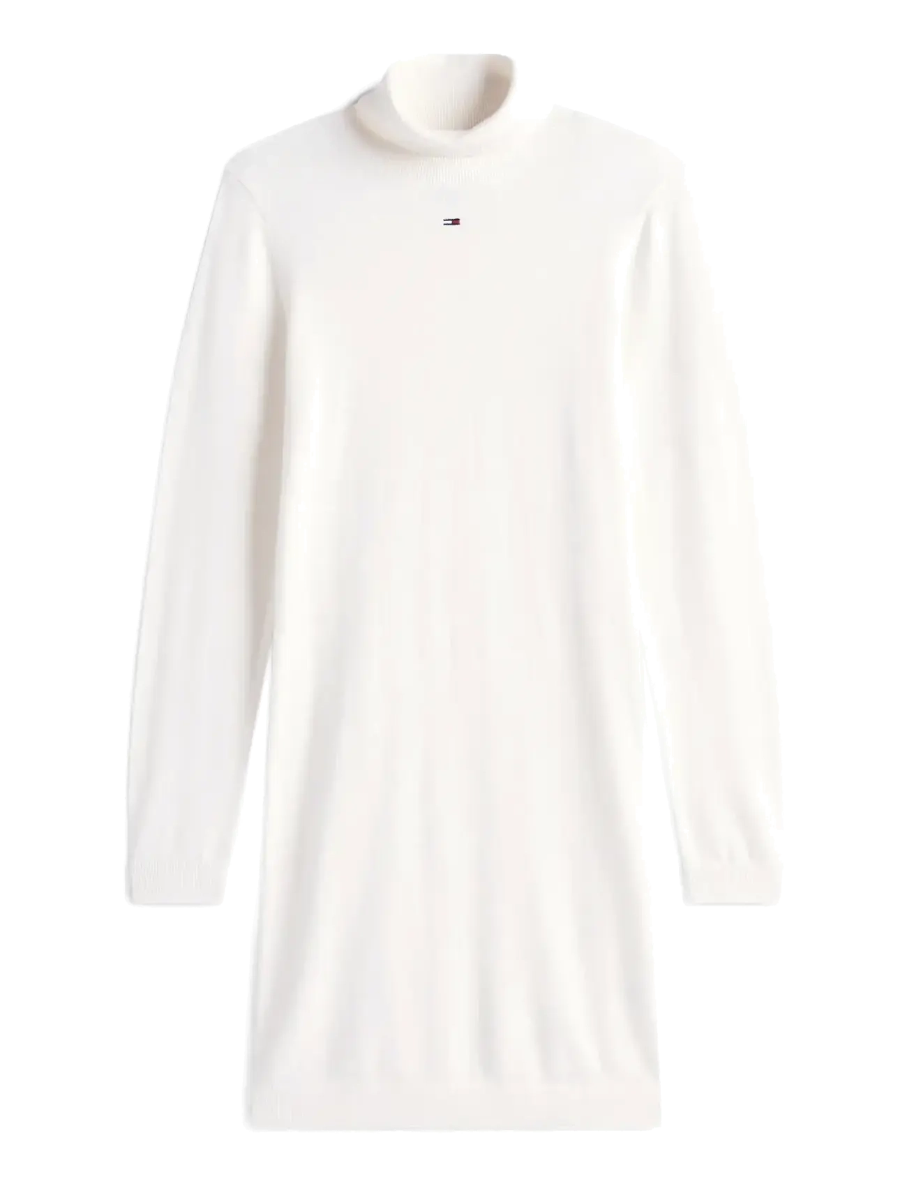 Tommy Jeans TJW ESS TURTLENECK SWEATER DRESS - Tommy Hilfiger - ANCIENT WHITE / white