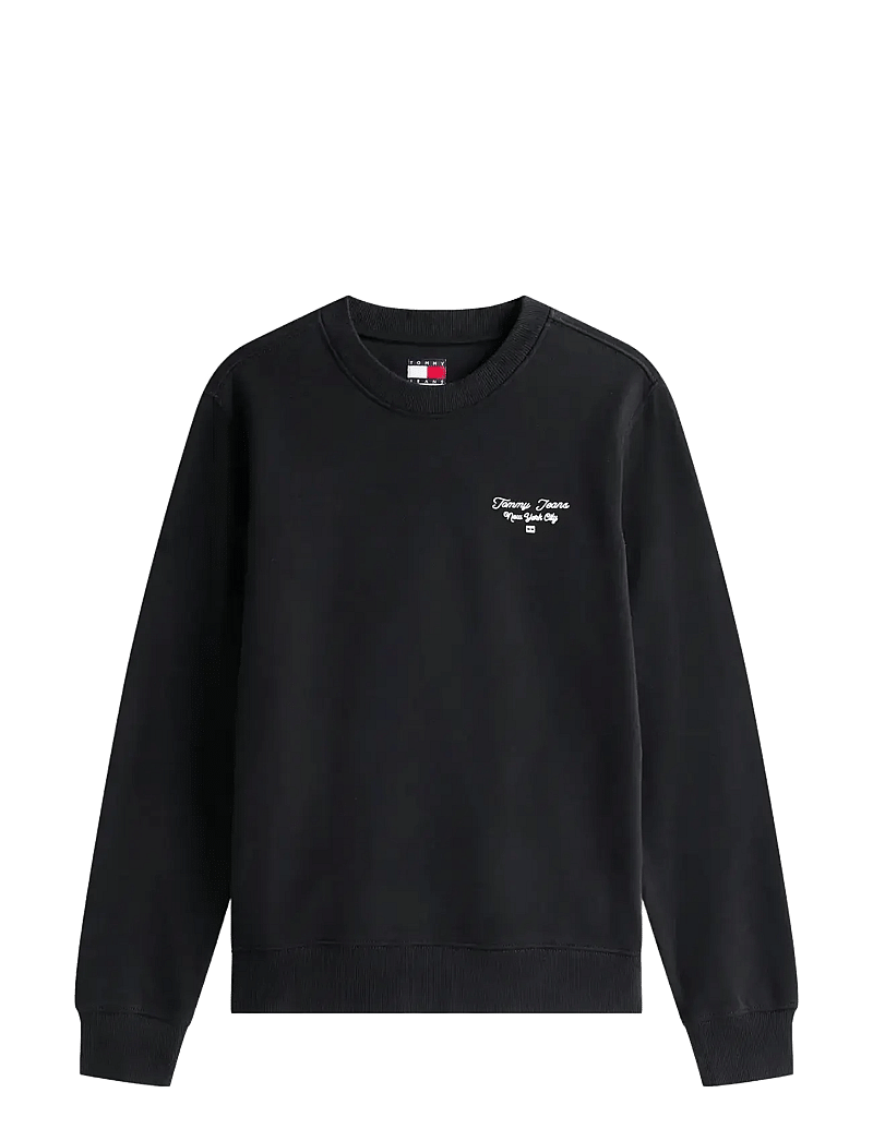 Tommy Jeans - TJW REG ESS LOGO 1 CREW EXT - alltags-style - black - 1