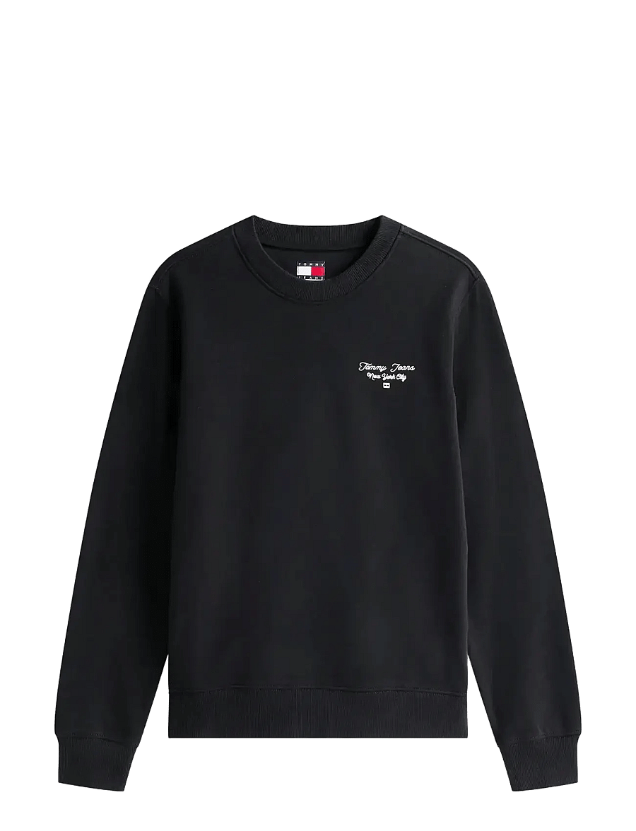 Tommy Jeans - TJW REG ESS LOGO 1 CREW EXT - everyday style - black - 1
