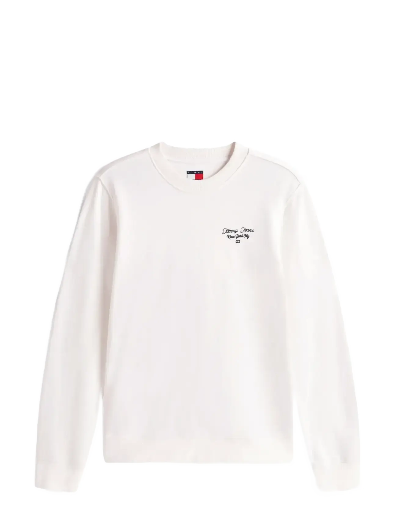 TOMMY JEANS Tjw Reg Ess Logo 1 Crew Ext Weiß - L - Damen