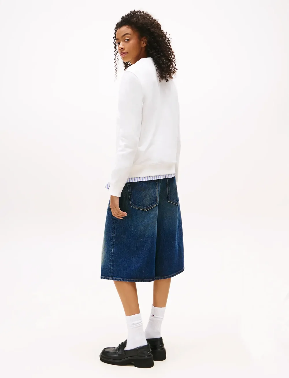 Tommy Jeans - TJW REG ESS LOGO 1 CREW EXT - vardagsstil - ecru - 3