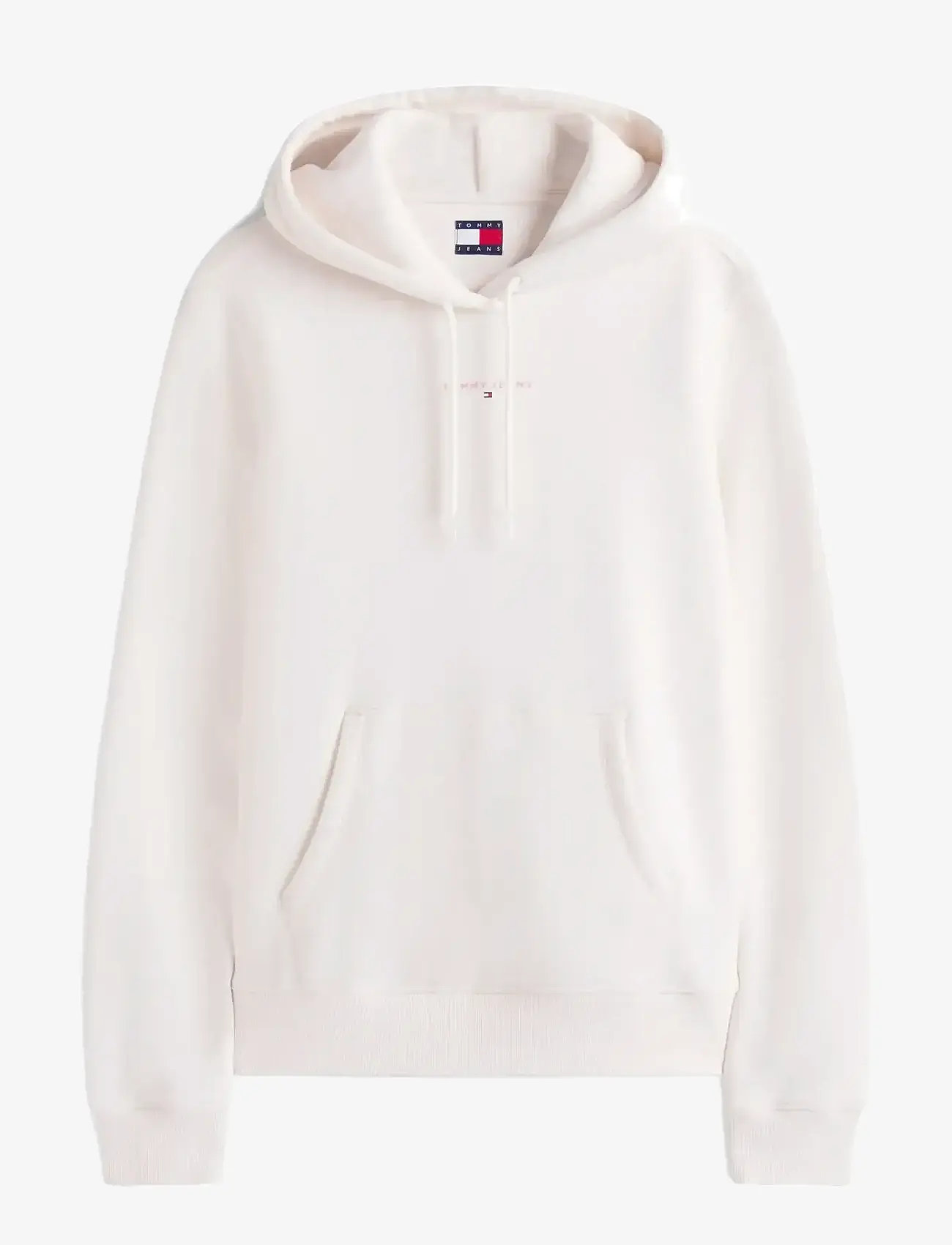 Tommy Jeans - TJW REG LINEAR HOODIE EXT - hoodies - ancient white - 1