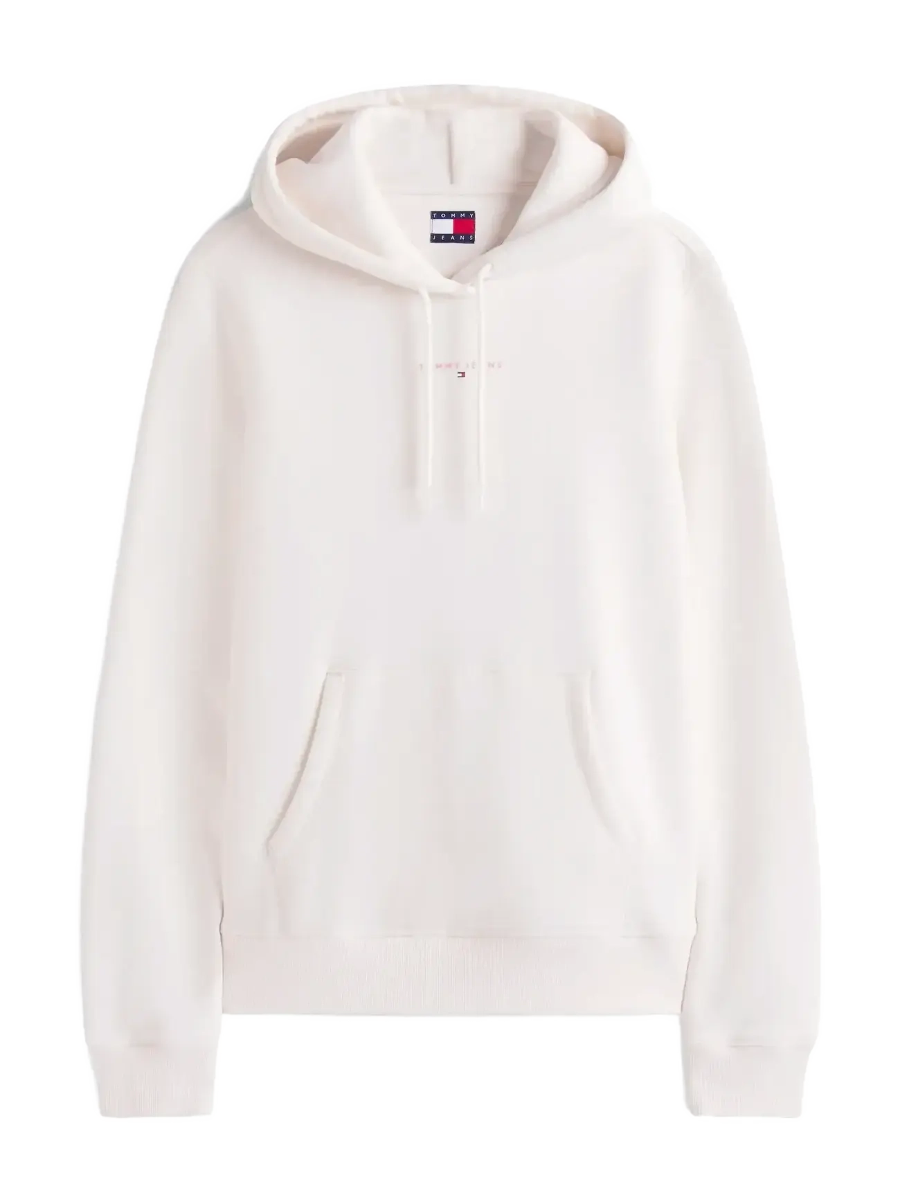 Tommy Jeans TJW REG LINEAR HOODIE EXT - Kapuzenpullover - ANCIENT WHITE / white