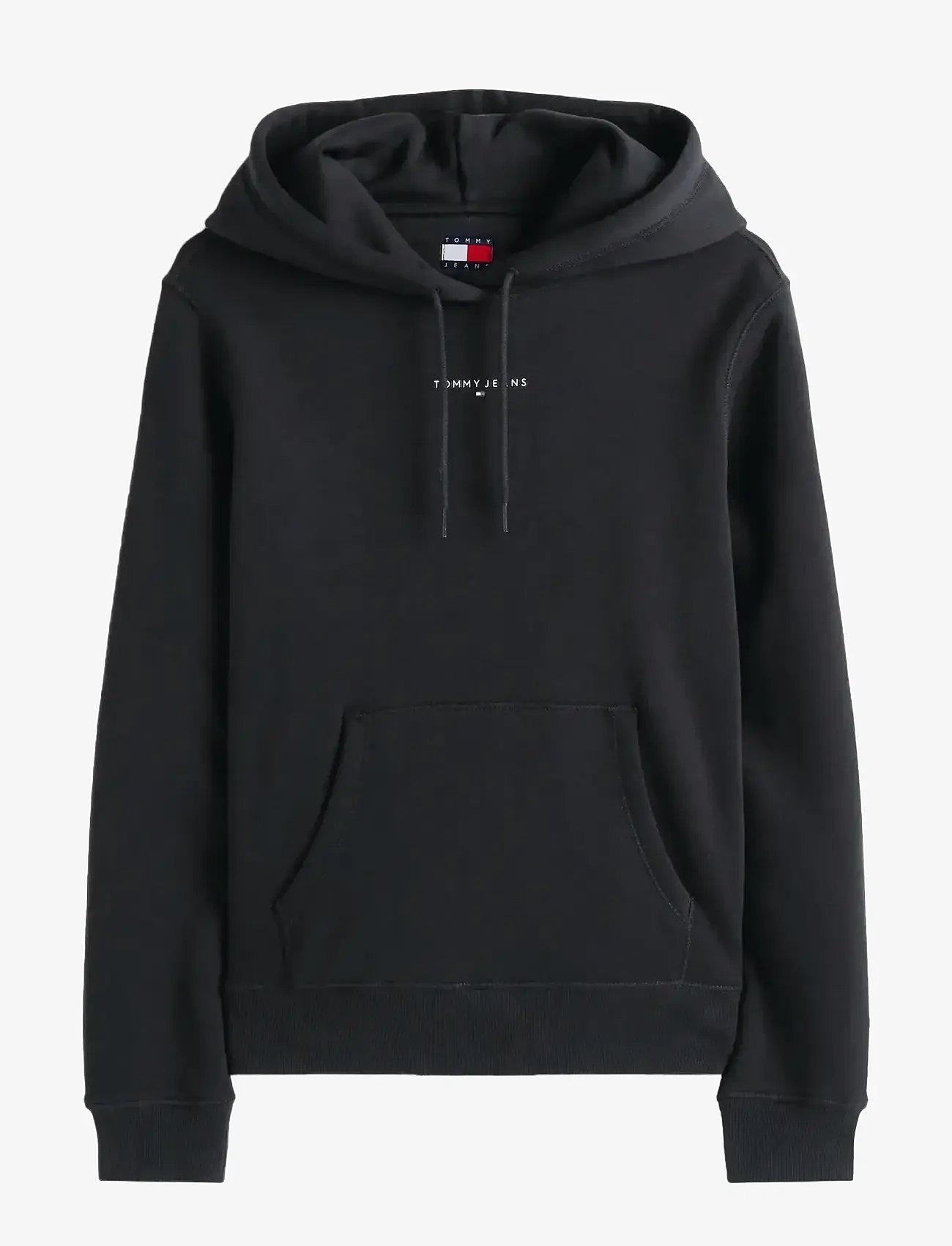 Tommy Jeans - TJW REG LINEAR HOODIE EXT - hoodies - black - 0