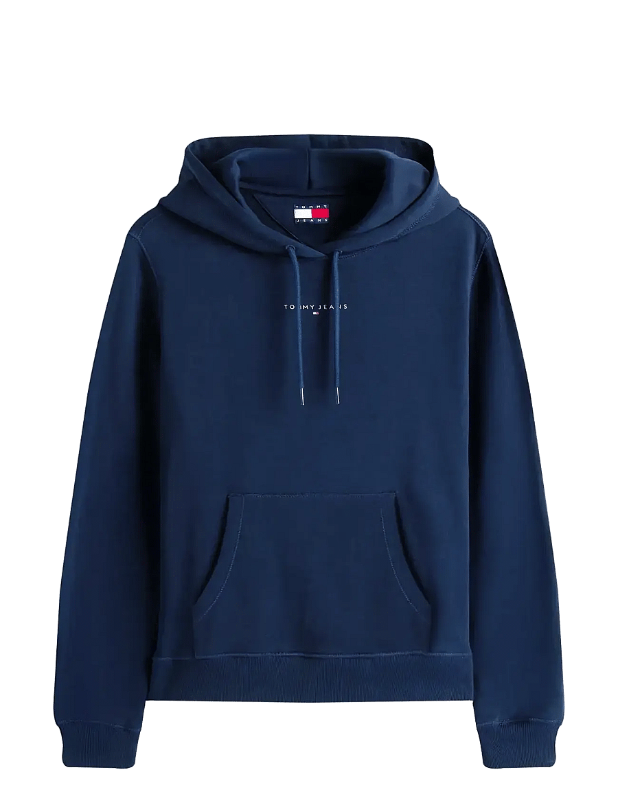 Tommy Jeans - TJW REG LINEAR HOODIE EXT - hoodies - dark night navy - 1