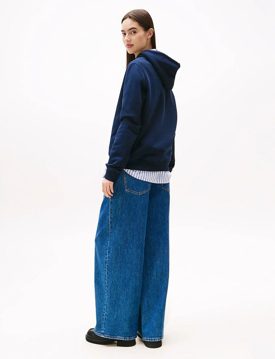 Tommy Jeans - TJW REG LINEAR HOODIE EXT - hoodies - dark night navy - 3