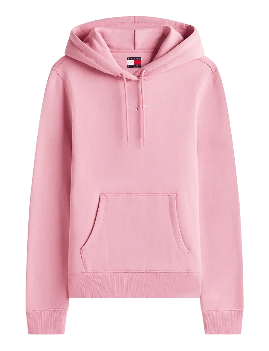 Tommy Jeans - TJW REG LINEAR HOODIE EXT - kapuutsiga pusad - mystic pink - 1