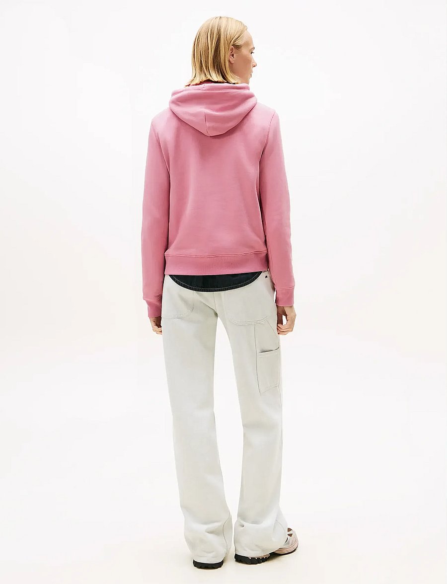 Tommy Jeans - TJW REG LINEAR HOODIE EXT - kapuutsiga pusad - mystic pink - 3