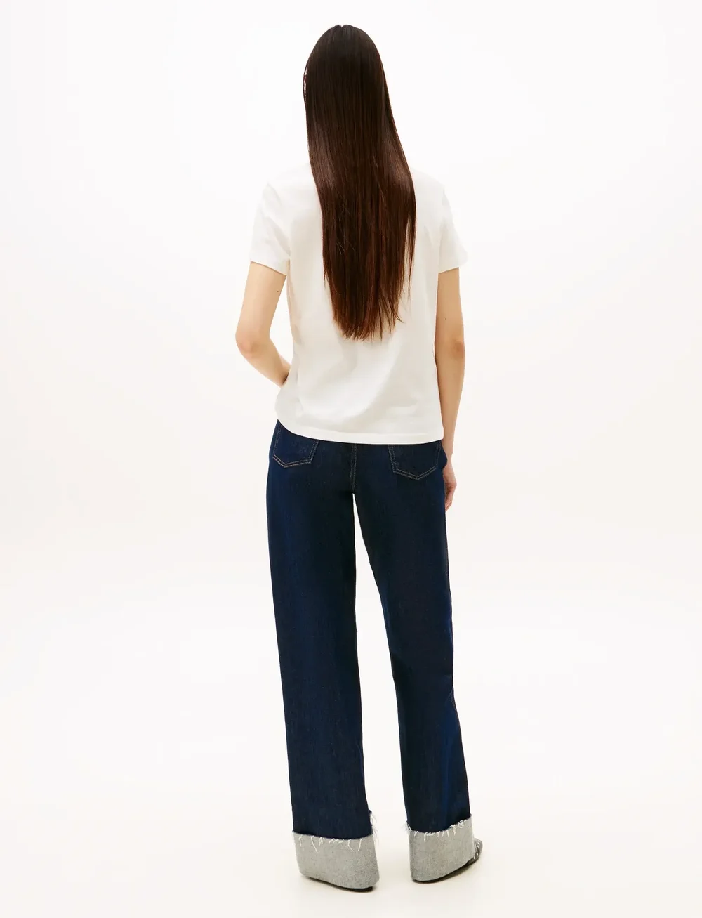 Tommy Jeans - TJW REG PARTY FLAG TEE EXT - t-shirts - ancient white - 3