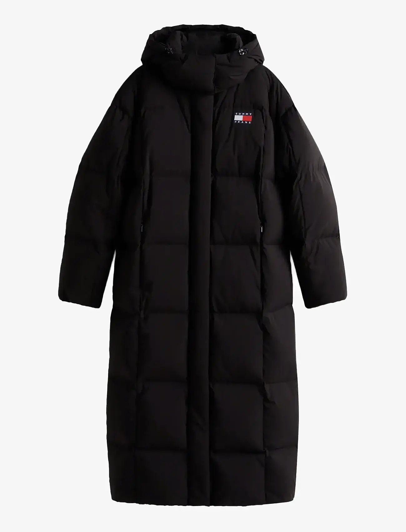 Tommy Jeans - TJW ALASKA GRID DWN MXI COAT EXT - dunfrakker - black - 1