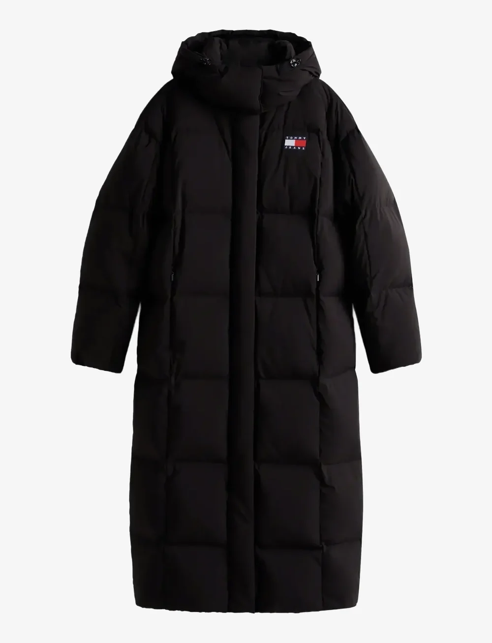 Tommy Jeans - TJW ALASKA GRID DWN MXI COAT EXT - dunkappor - black - 1