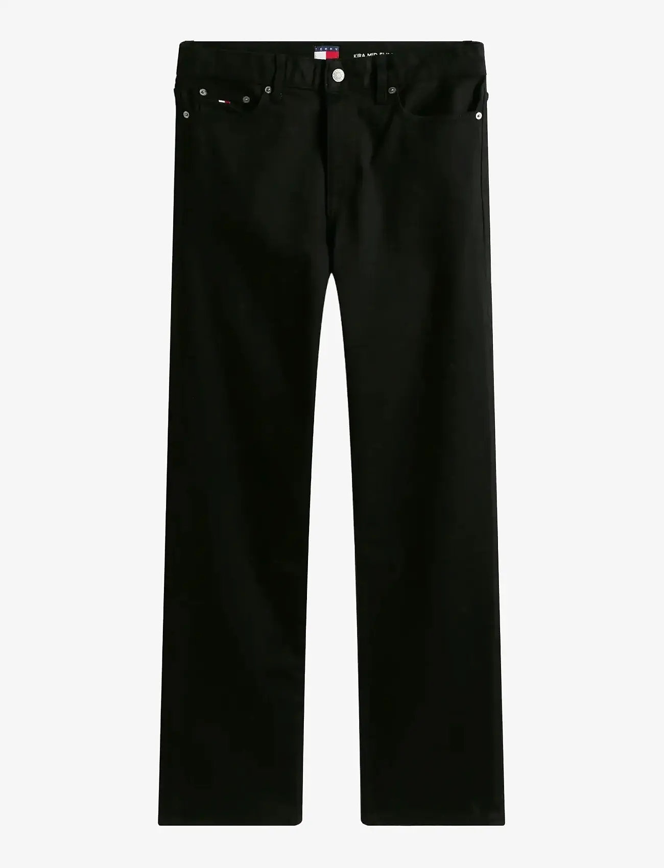 Tommy Jeans - KIRA MR SLIM STR DI4187 - liibuvad teksad - denim black - 1