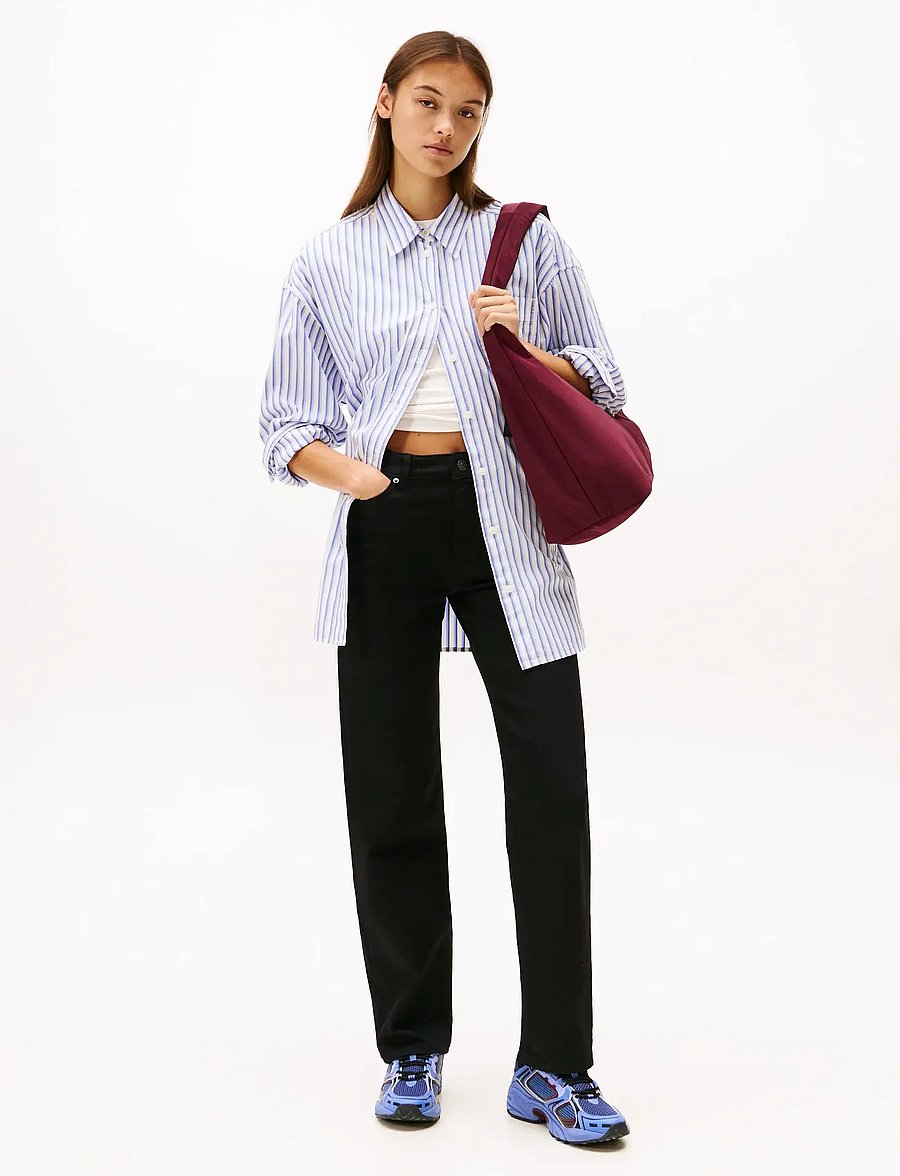 Tommy Jeans - KIRA MID RISE STRAIGHT DI4187 - skinny jeans - denim black - 0