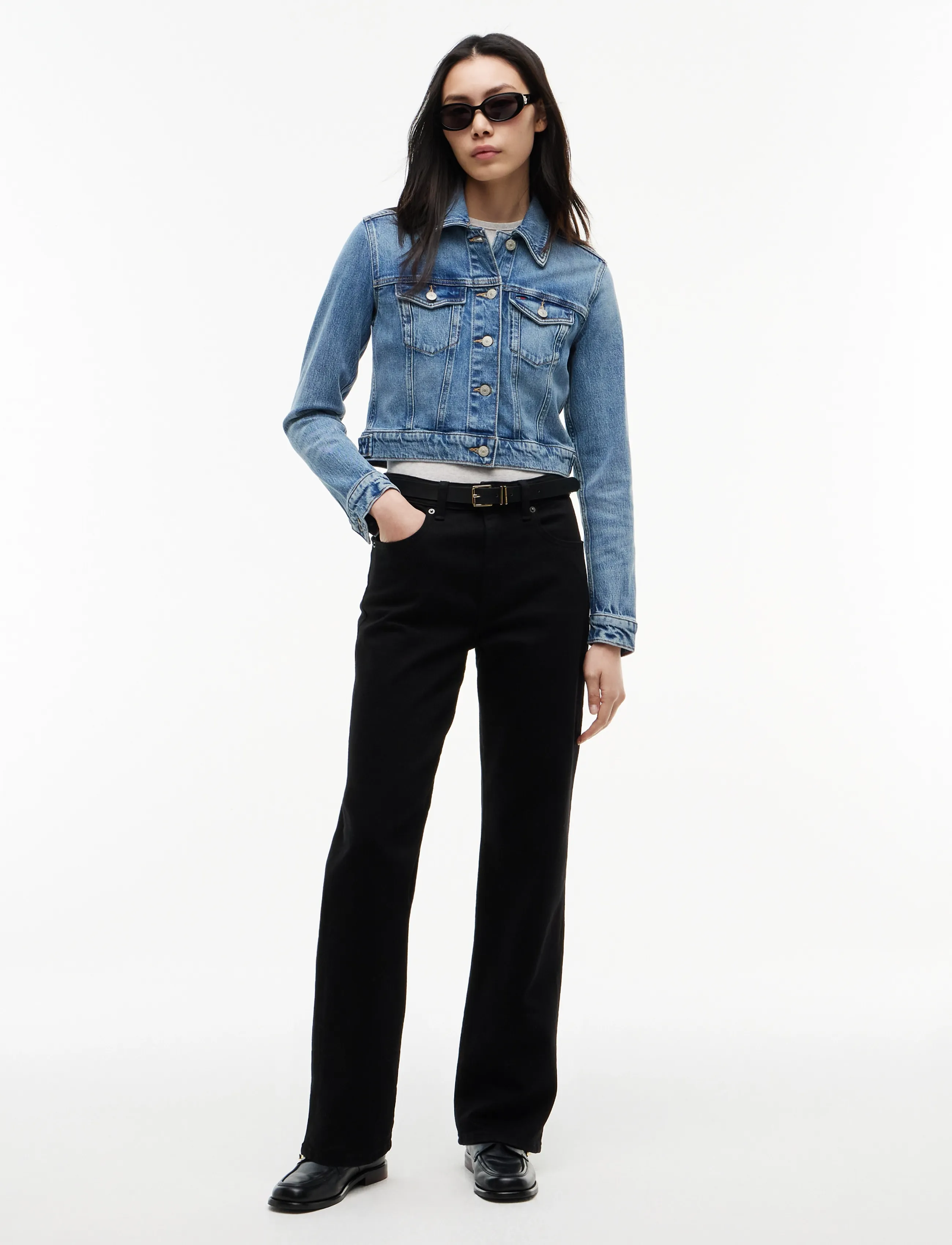 Tommy Jeans - KIRA MID RISE STRAIGHT DI4187 - regular jeans - denim black - 3