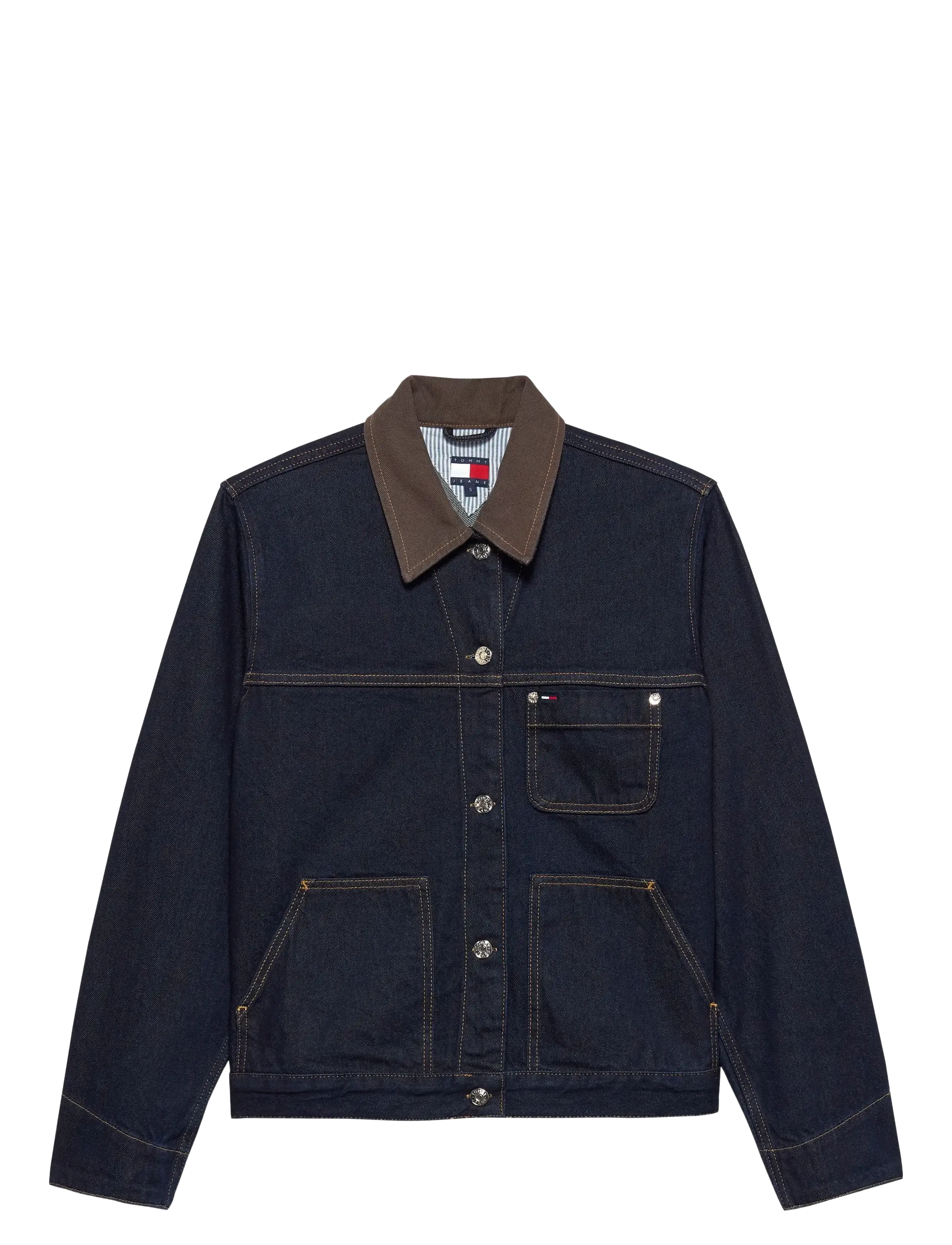 Tommy Jeans OVSZ CHORE JACKET EI6050 - Jakker & Frakker - DENIM DARK / blue