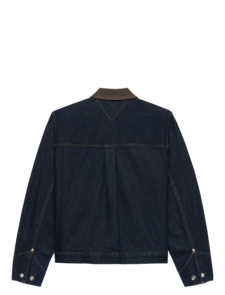 Tommy Jeans - OVSZ CHORE JACKET EI6050 - jeansjackor - denim dark - 2