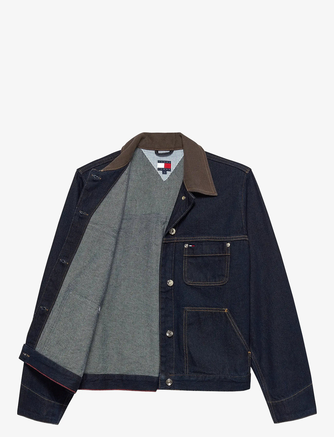 Tommy Jeans - OVSZ CHORE JACKET EI6050 - jeansjacken - denim dark - 3