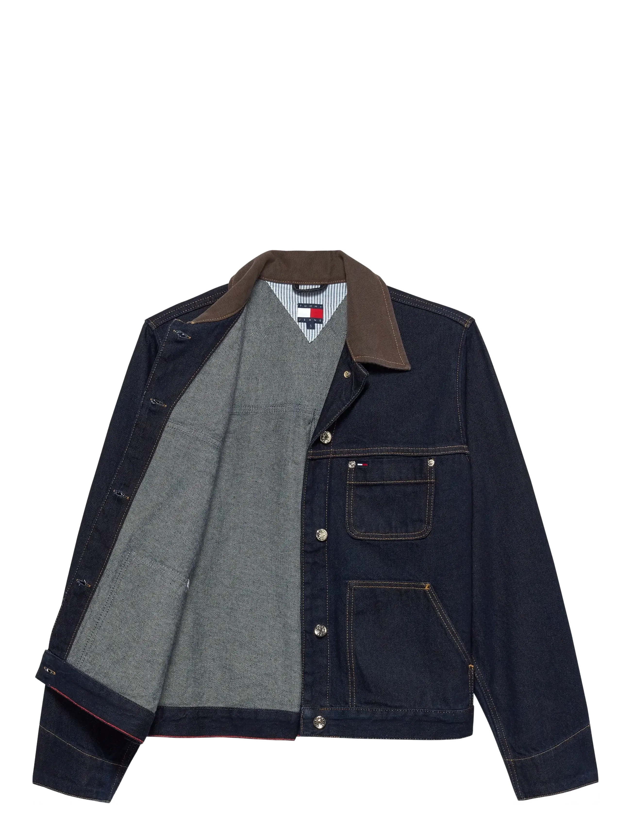 Tommy Jeans - OVSZ CHORE JACKET EI6050 - frühlingsjacken - denim dark - 3