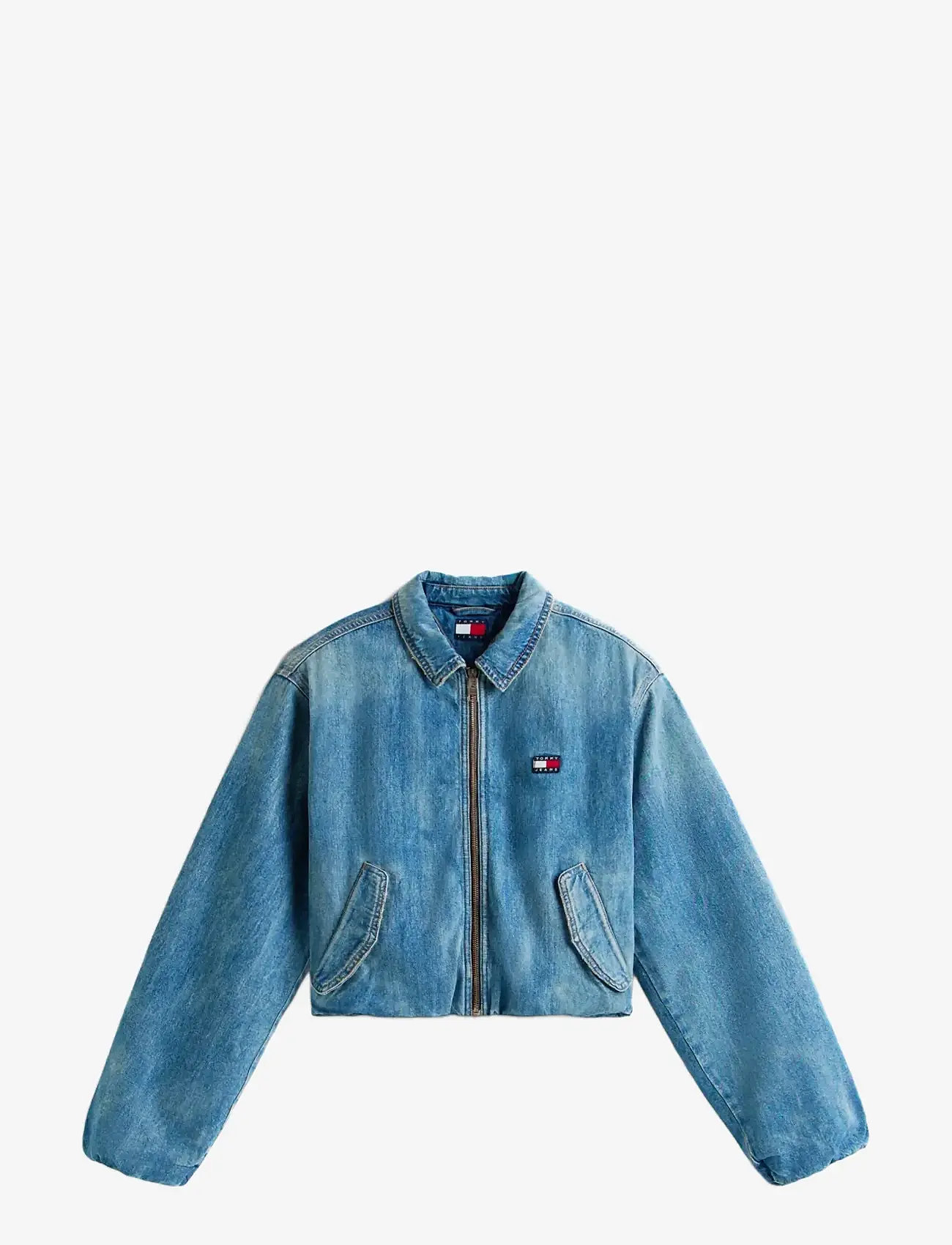 Tommy Jeans - PADDED HARRINGTON JCKT EI2033 - jeansjackor - denim medium - 1