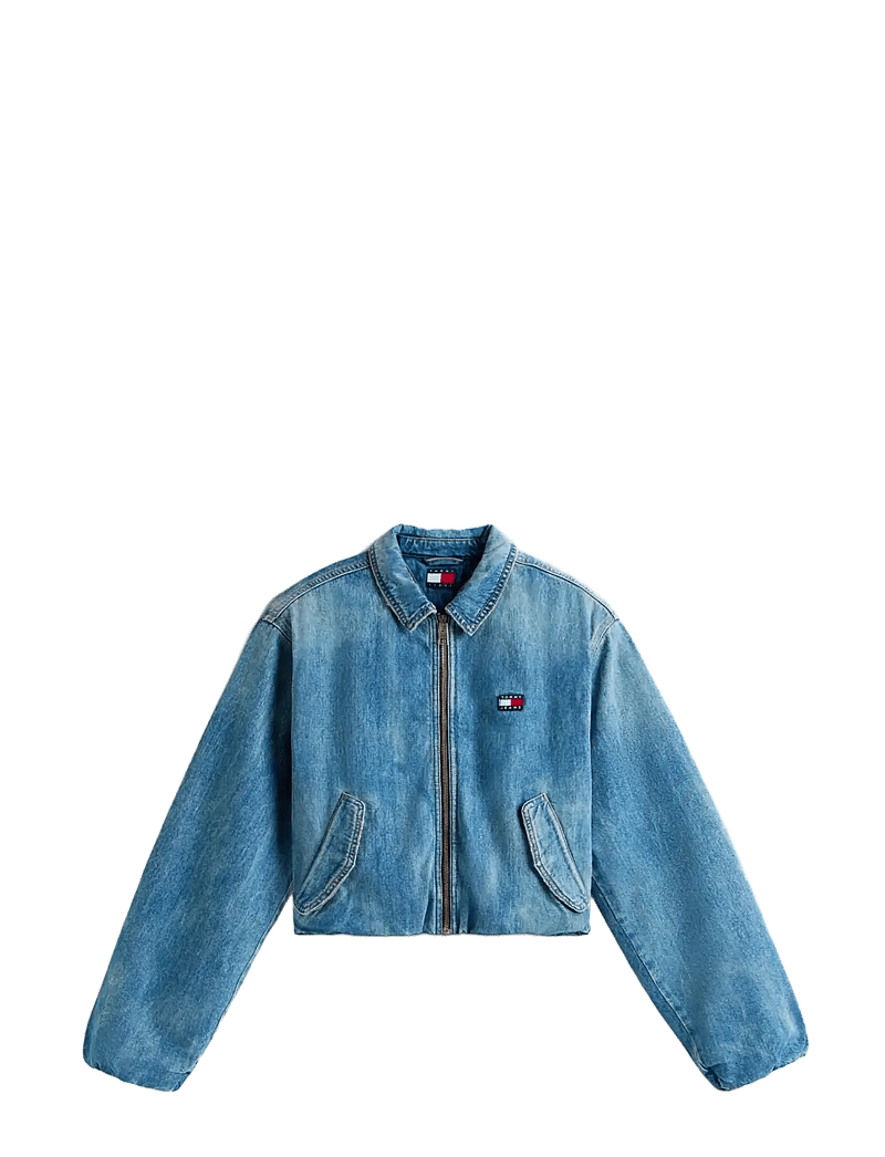 Tommy Jeans - PADDED HARRINGTON JCKT EI2033 - jeansjackor - denim medium - 1