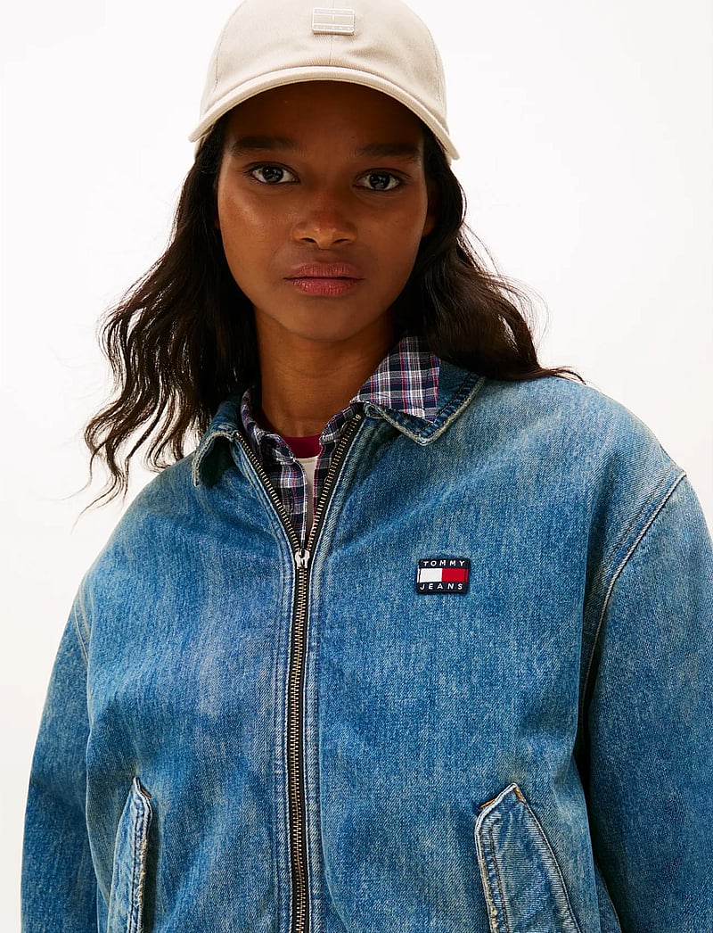 Tommy Jeans - PADDED HARRINGTON JCKT EI2033 - jeansjackor - denim medium - 4