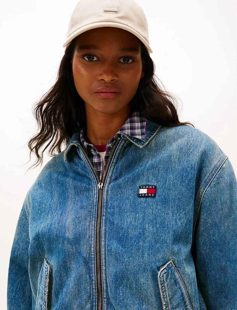 Tommy Jeans - PADDED HARRINGTON JCKT EI2033 - frühlingsjacken - denim medium - 4