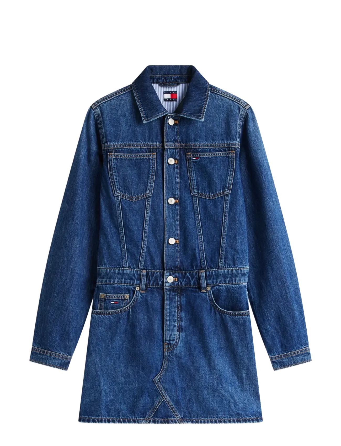 Tommy Jeans - ARCHIVE TRUCKER DRESS EXT DJ8033 - denim medium - 1