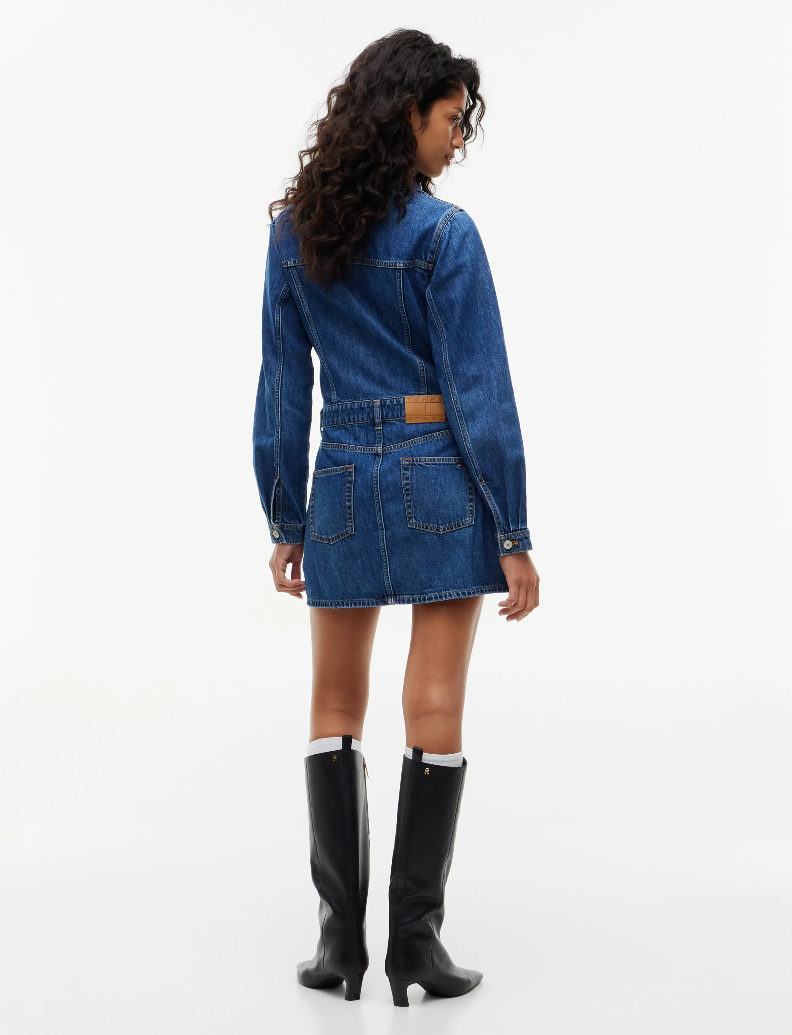 Tommy Jeans - ARCHIVE TRUCKER DRESS EXT DJ8033 - denim medium - 4