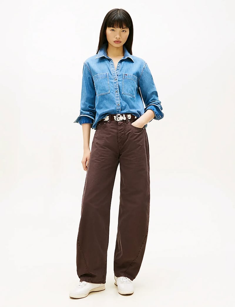 Tommy Jeans - REGULAR FIT SHIRT - denimskjorter - denim medium - 2