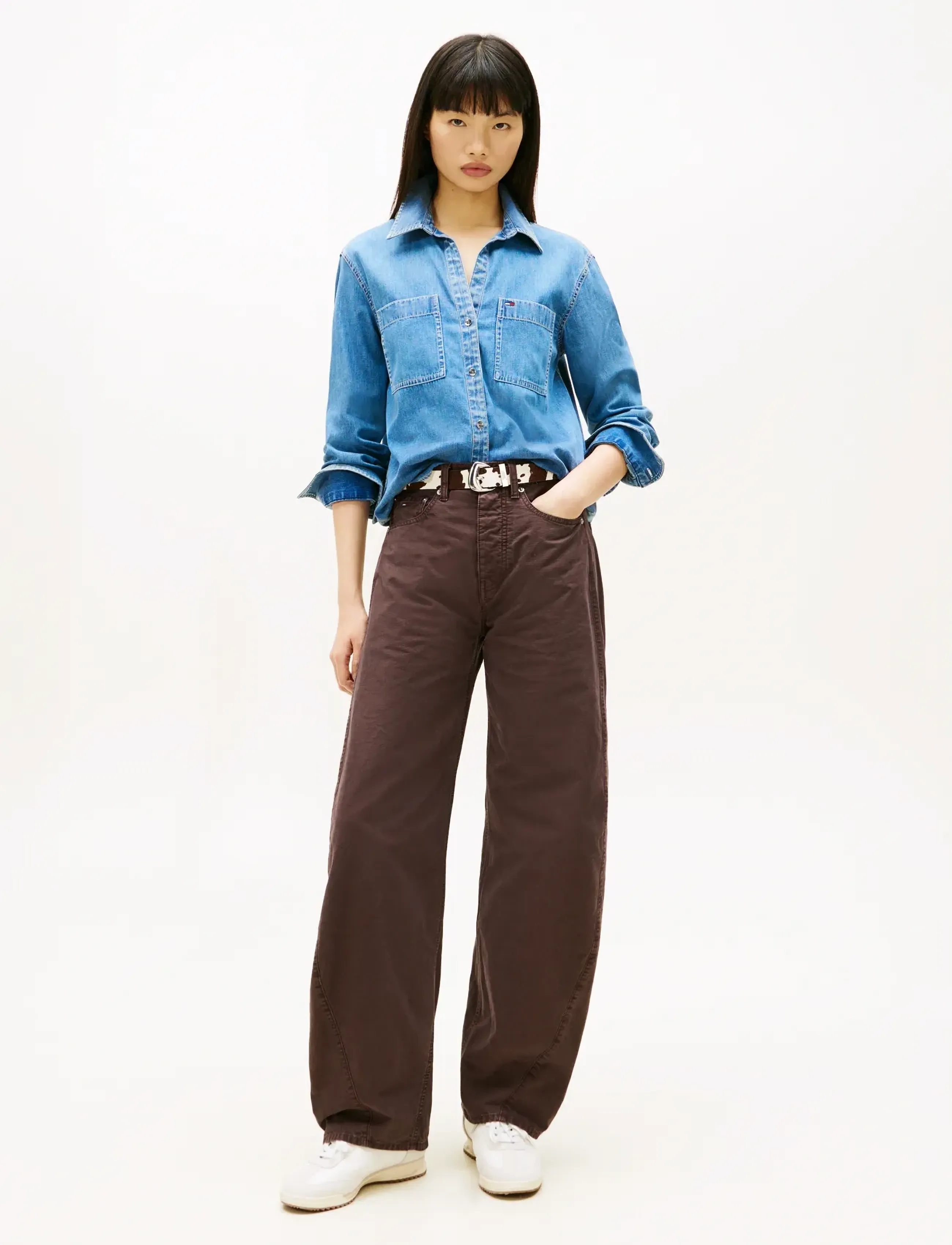 Tommy Jeans - REGULAR FIT SHIRT - denimskjorter - denim medium - 2