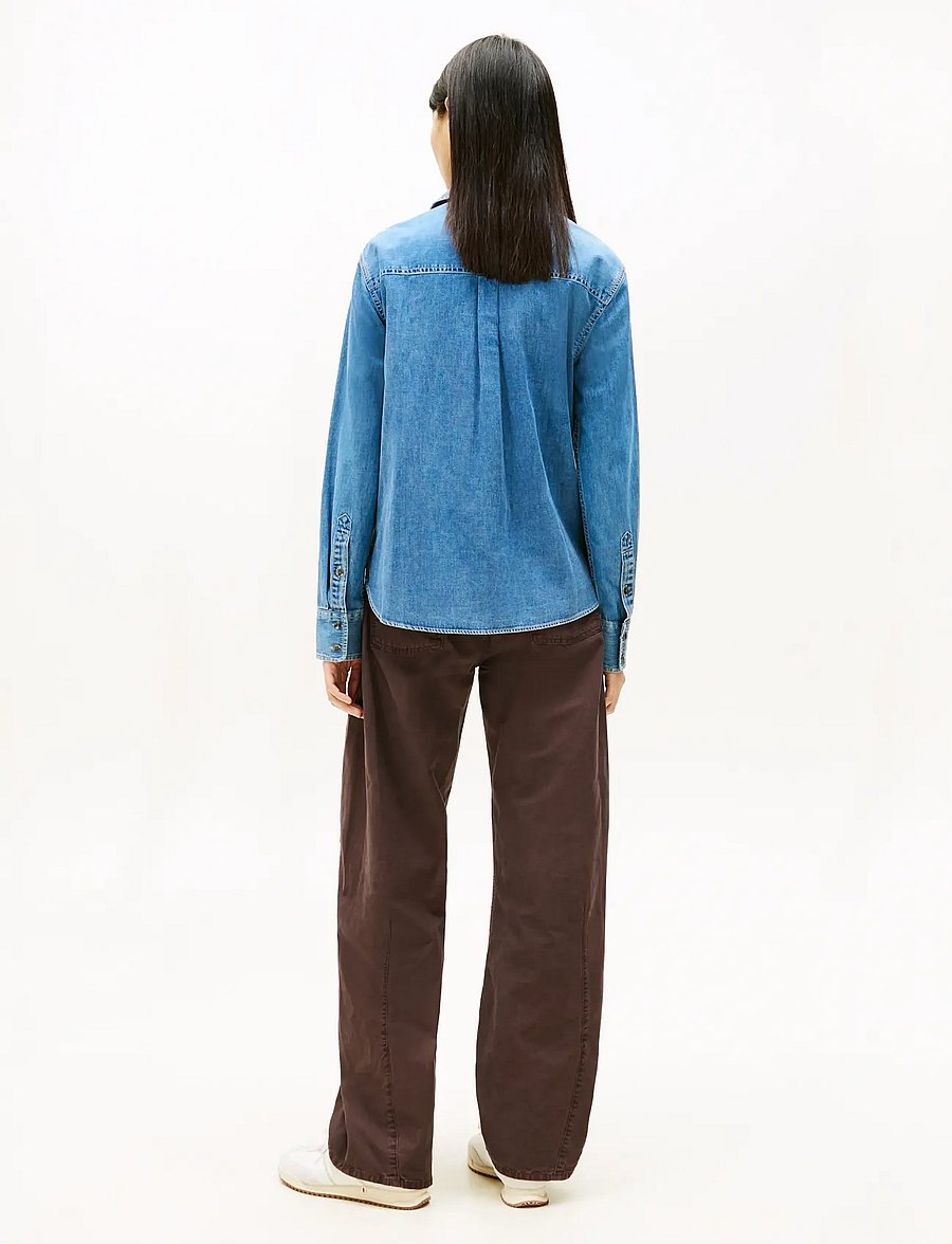 Tommy Jeans - REGULAR FIT SHIRT - jeansskjortor - denim medium - 3