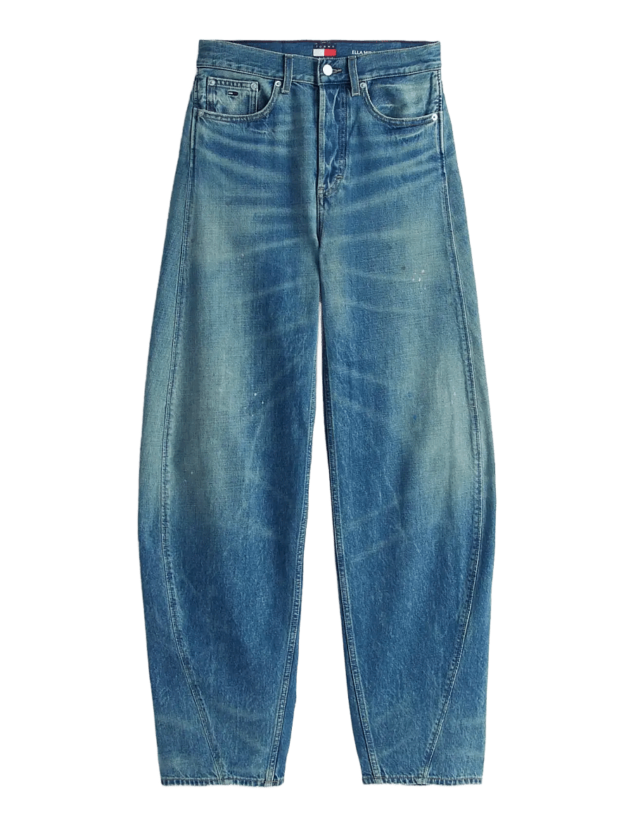 Tommy Jeans - ELLA MID BARREL CBF EI2036 - hosen mit weitem bein - denim medium - 1