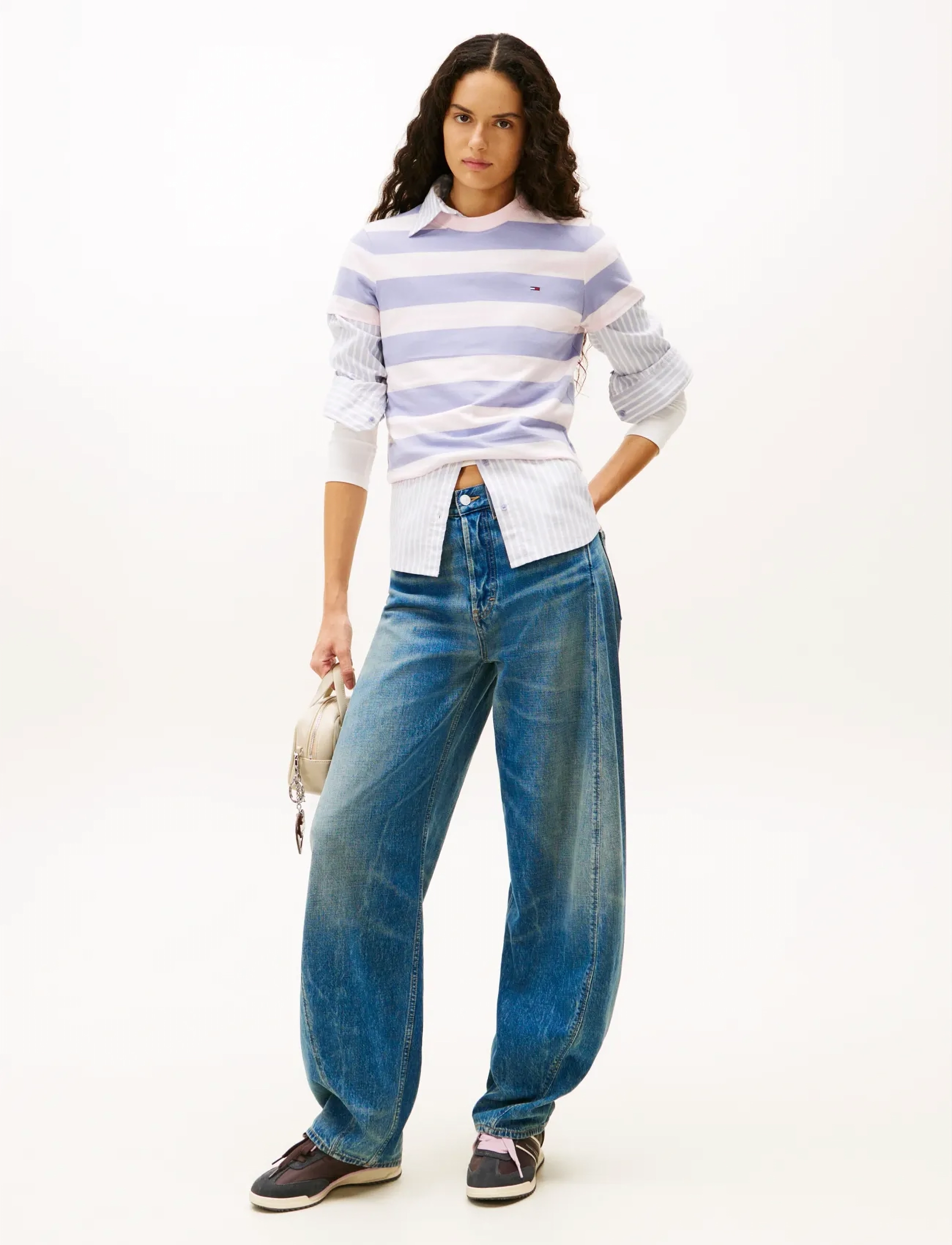 Tommy Jeans ELLA MID BARREL CBF EI2036 - Püksid - DENIM MEDIUM / blue