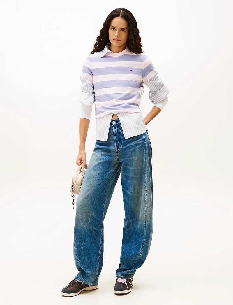 Tommy Jeans - ELLA MID BARREL CBF EI2036 - wide leg jeans - denim medium - 0