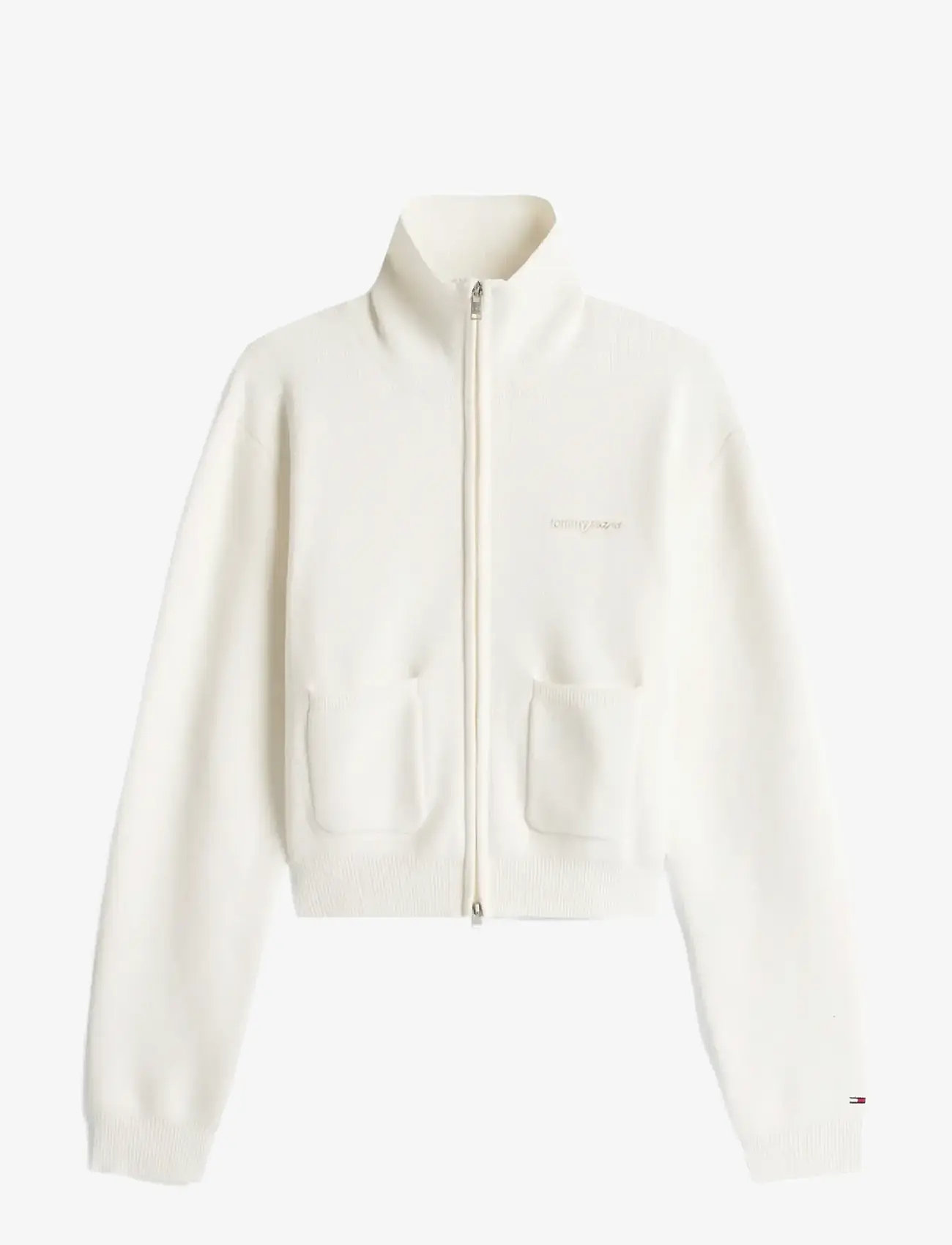 Tommy Jeans - TJW COZY SCRIPT CARDIGAN - hverdags stil - ancient white - 1