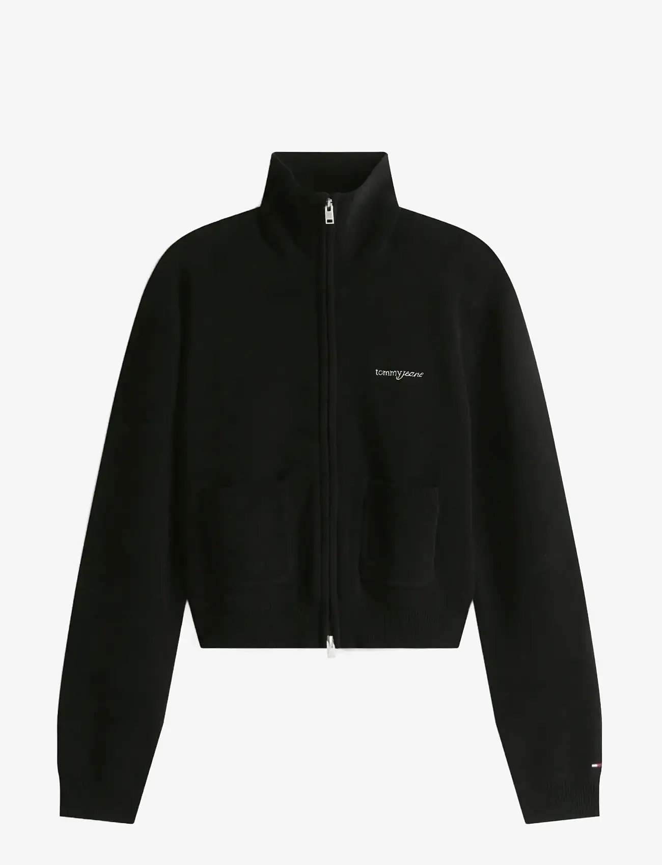 Tommy Jeans - TJW COZY SCRIPT CARDIGAN - hverdags stil - black - 1