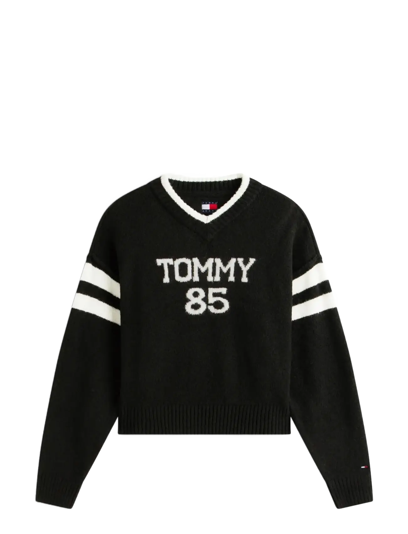 TOMMY JEANS Tjw Tommy 85 Varsity Pullover Ext Schwarz - XL - Damen